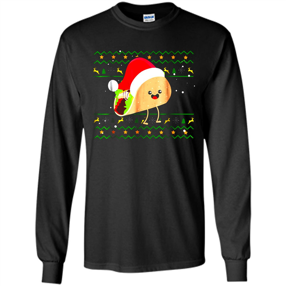 TACO Santa Hat Ugly Christmas shirt Ladies' Boyfriend