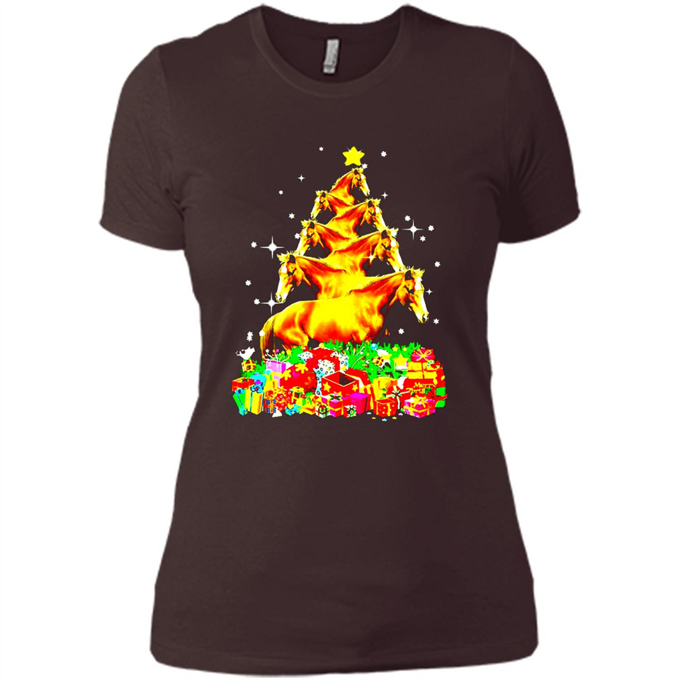 Horse Lover Tees Merry Christmas - Ladies' Boyfriend T-Shirt