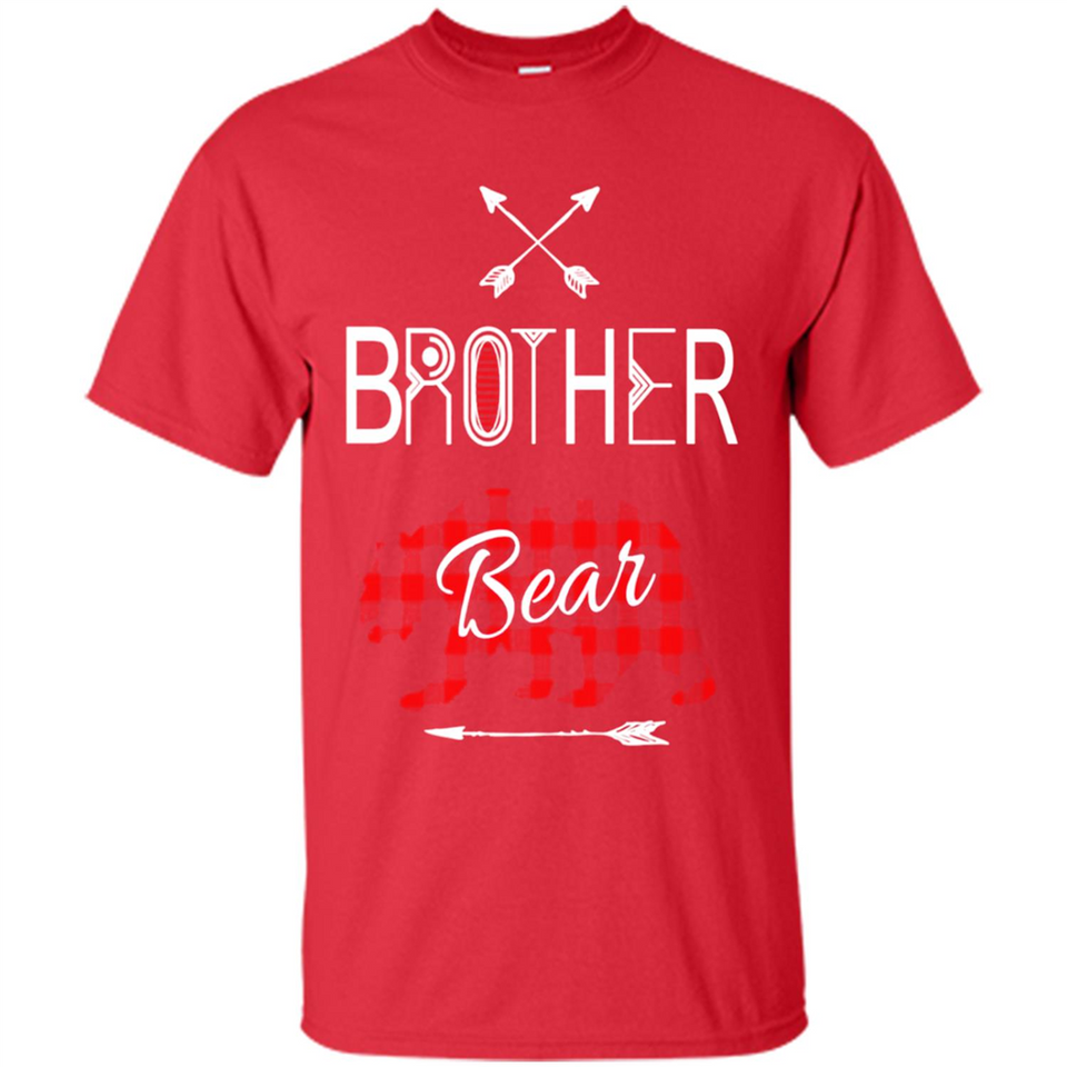 Brother Shirt Buffalo Plaid Family Camping Bear Tee - Shirt
