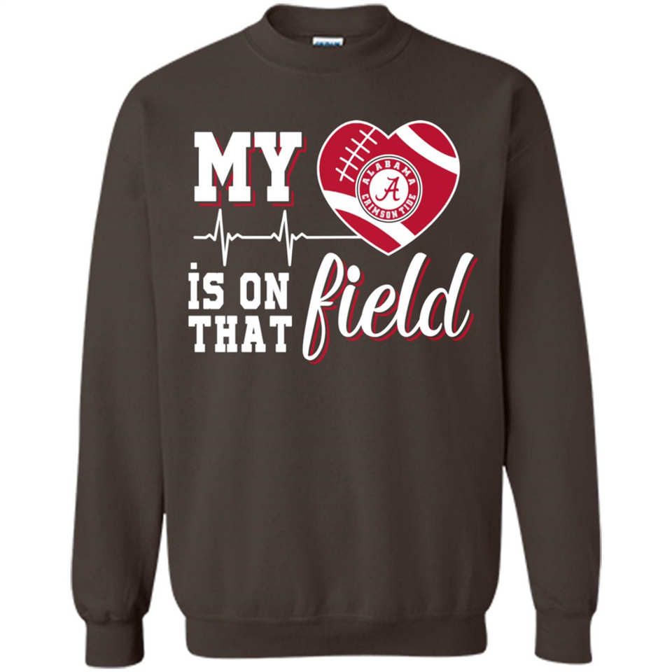 Alabama Crimson Football My Heart is on that Field - Sweatshirt