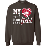 Alabama Crimson Football My Heart is on that Field - Sweatshirt