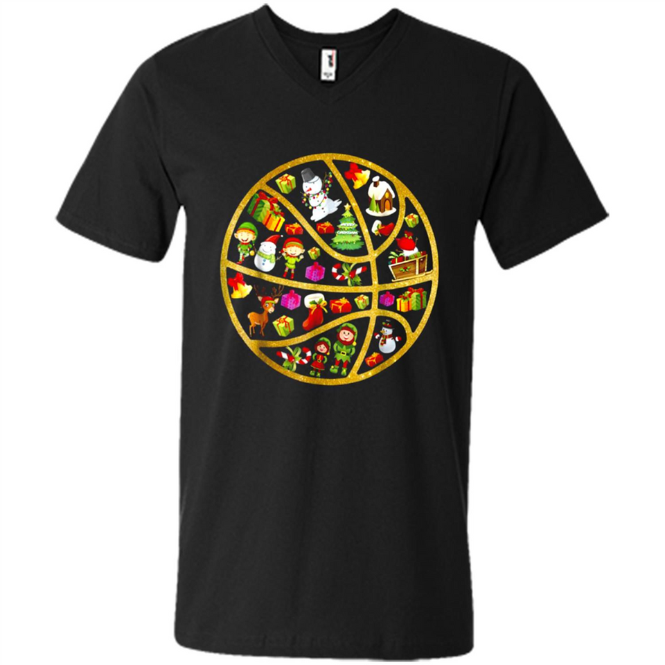 Basketball Christmas Ornament - Men's V-Neck