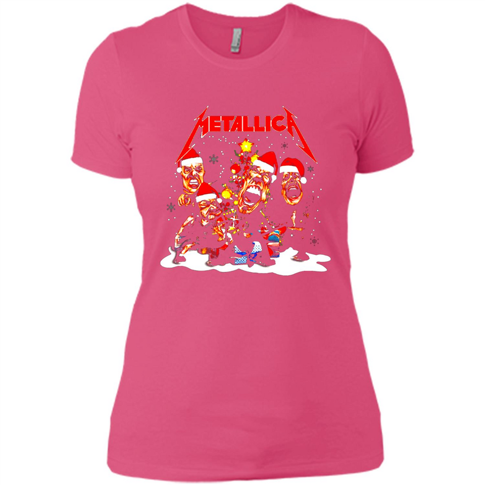 Metallica christmas sweatshirt hoodie long PINGPONG - Ladies' Boyfriend T-Shirt