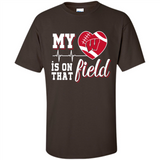Wisconsin Badgers Football My Heart is on that Field - Shirt