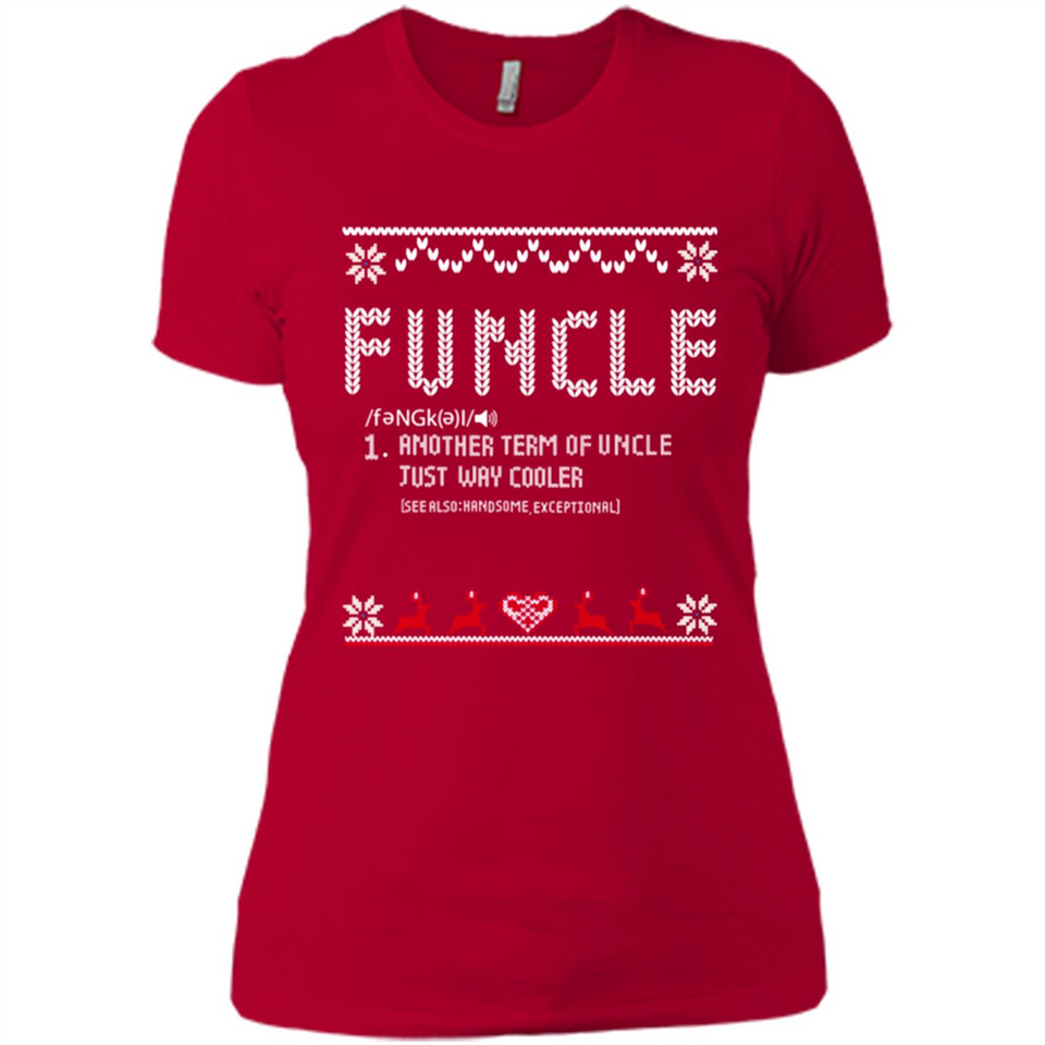 Mens Christmas Funcle Definition - Ladies' Boyfriend T-Shirt