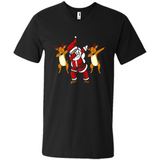 Dabbing Santa - Funny Santa Claus Christmas Dab - Men's V-Neck