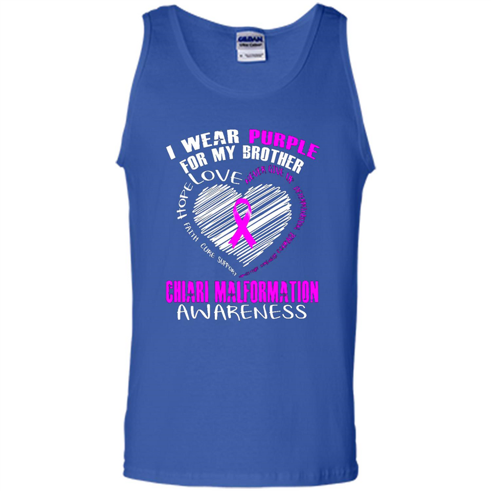 I Wear Purple For My Brother Chiari Malformation - Tank Top