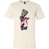 Groot Hug Breast Cancer - Canvas Unisex T-Shirt