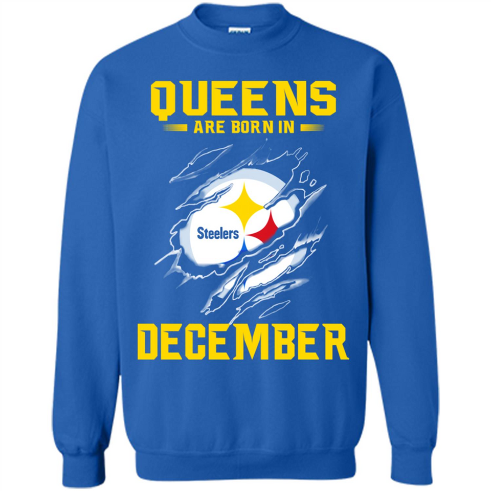 Queens Are Born In December - Pittsburgh Steelers Football - Sweatshirt