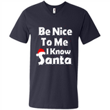 Be Nice To Me, I Know Santa Christmas - Men's V-Neck