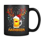 Rainbeer Funny Reindeer Beer Lover