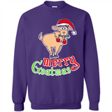 Christmas Merry Goatmas Goat Shirt Santa Hat - Sweatshirt