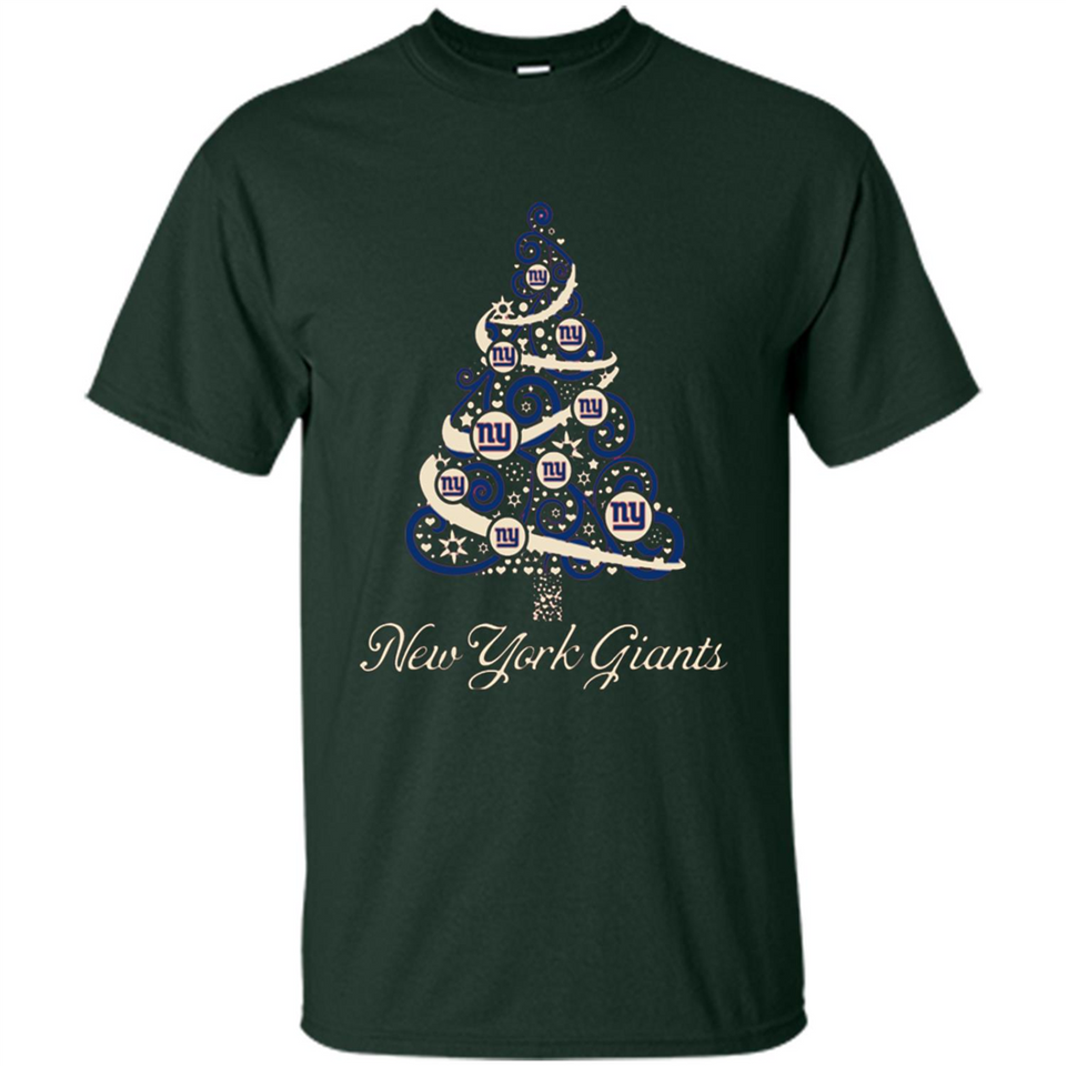 New York Giants NFL Football Team Logo Christmas Tree T-Shirt - Shirt