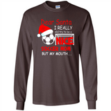 Dear Santa I Really Did Try To Be A Nice Soccer Mom Sweatshirt - Long Sleeve T-Shirt