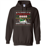 Merry Christmas Shitter Full Christmas Tree Snowman Sweater PINGPONG - Hoodie