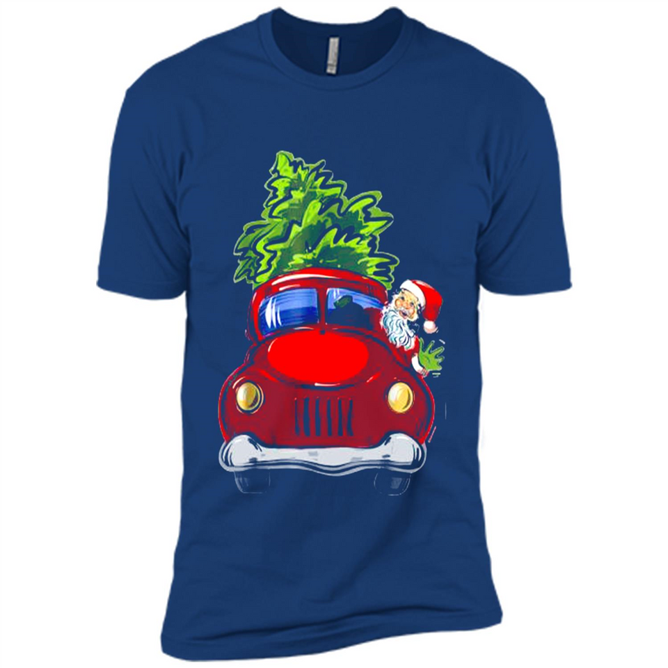 Vintage Santa red Truck Christmas Tree PINGPONG