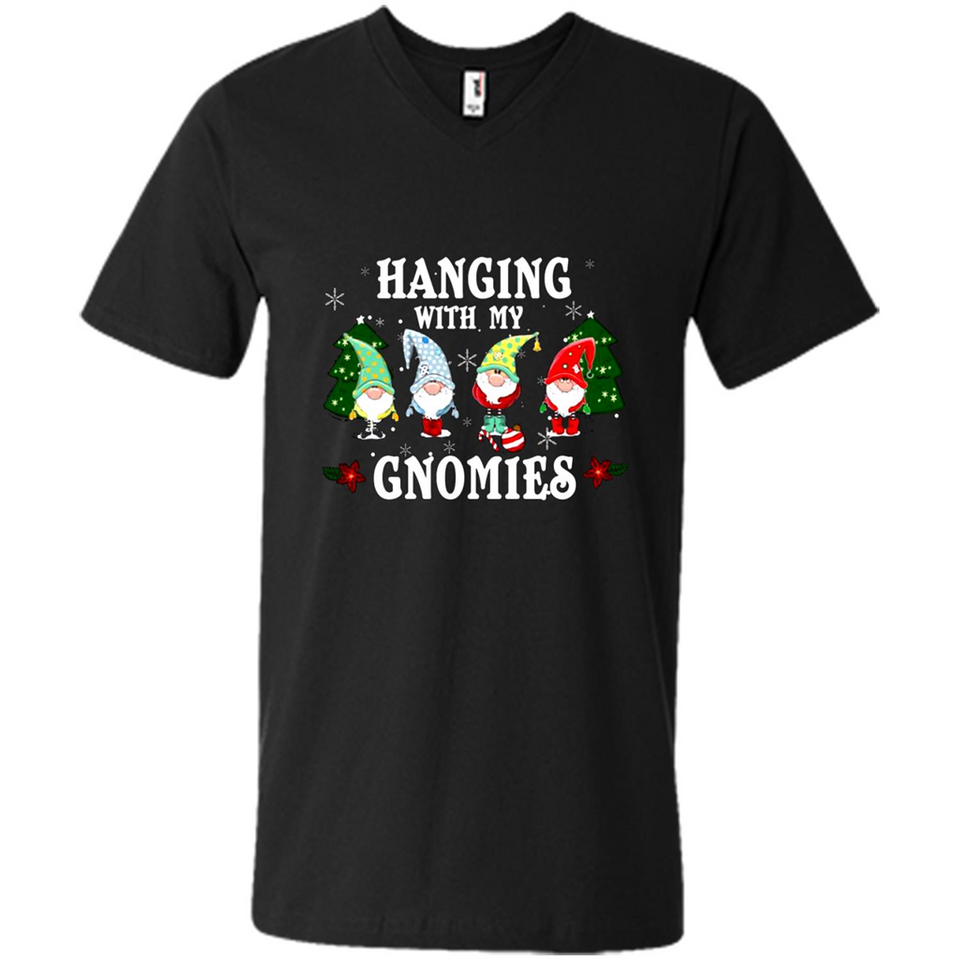 Christmas Garden Gnome Hanging With My Gnomies Shirt Sweater - Men's V-Neck