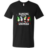 Christmas Garden Gnome Hanging With My Gnomies Shirt Sweater - Men's V-Neck