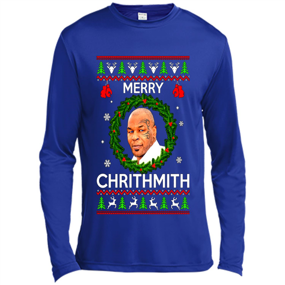 Mike Tyson Merry Chritmith Christmas Sweatshirt PINGPONG