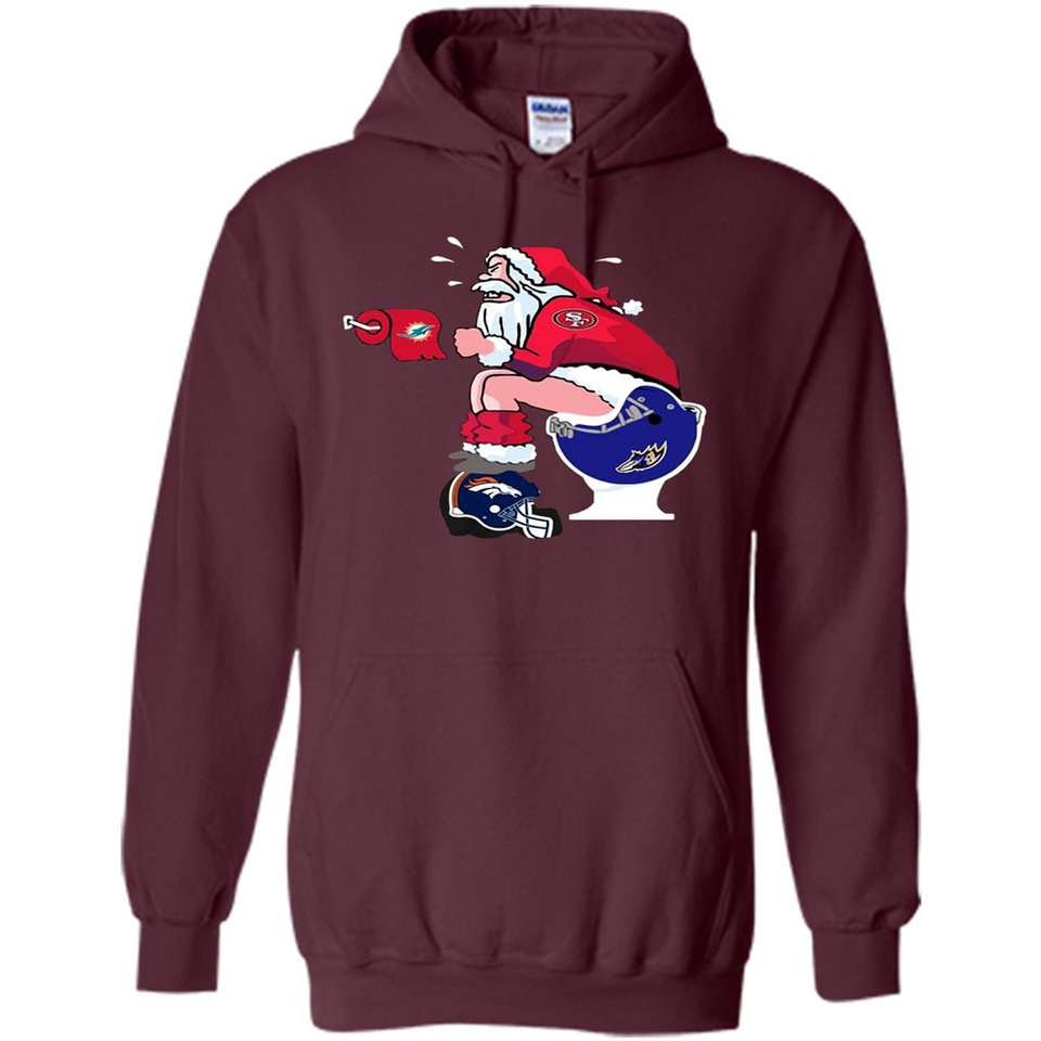 San Francisco 49ers Santa Claus Toilet