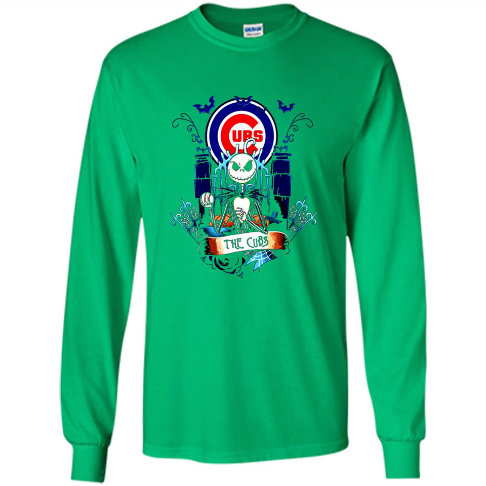 Chicago Cubs Halloween The Nightmare Before Christmas - Long Sleeve T-Shirt