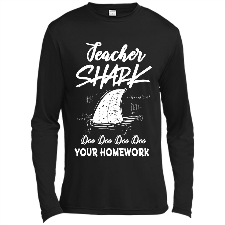 Teacher Shark Doo Doo Doo Your Homework Shirt Ladies' Boyfriend