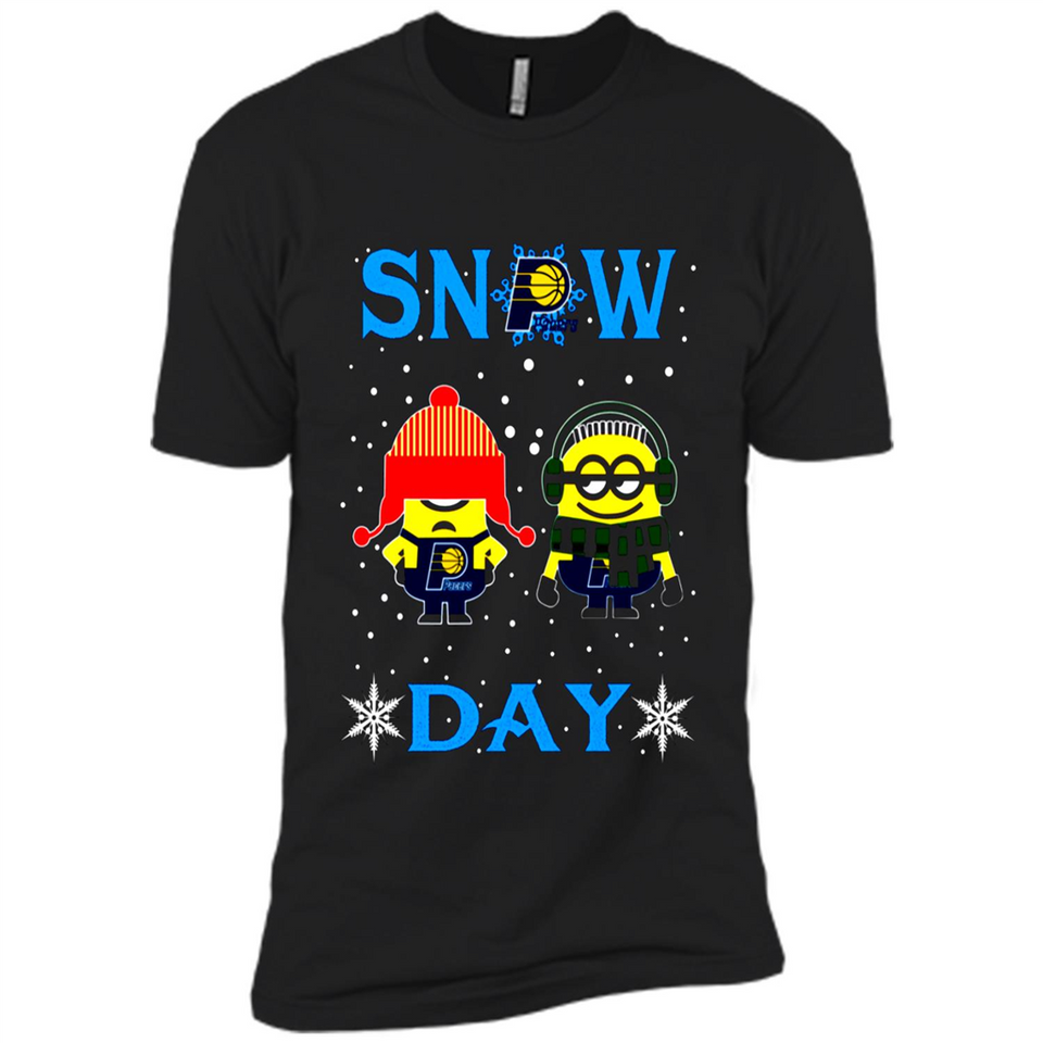Snow Day Shirt For Indiana Pacers Vs Minion Fans pingpong