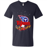 Snoopy Christmas Tennessee Titans - Men's V-Neck
