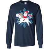 Unicorn And Santa Christmas 1 - Long Sleeve T-Shirt