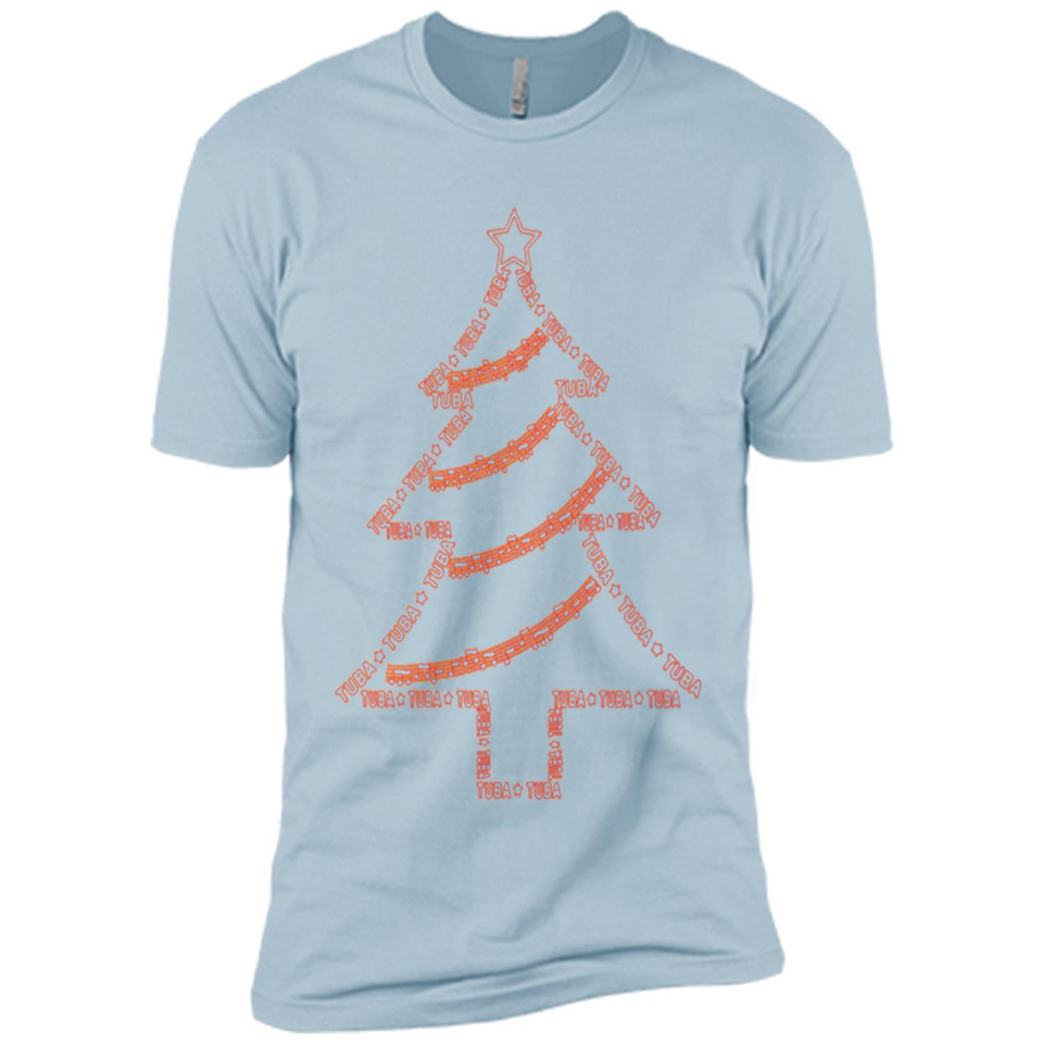 Tuba Text Christmas Tree Musical Instrument Holiday Shirt