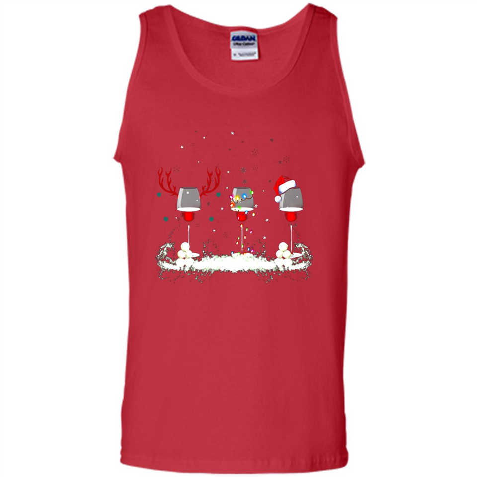 Christmas Red Wine - Merry Xmas T-Shirt - Tank Top
