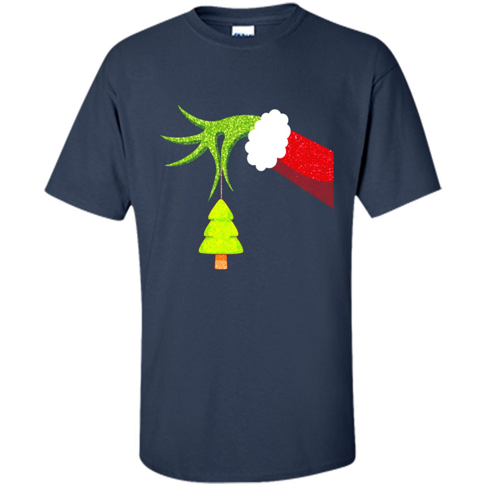 Funny Grinch Hand Holding Christmas Tree Ornament Christmas PING PONG