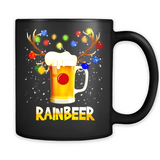 Rainbeer Christmas Reindeer Beer Drinking
