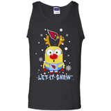 Minion Arizona Cardinals Ugly Christmas Sweater Let it Snow - Tank Top