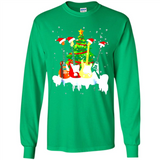 Santa Hat Electric Guitar Classical Guitar Christmas shirt Ladies' Boyfriend