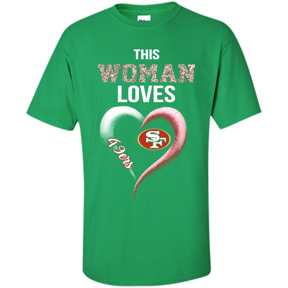 This Woman love 49ers NFL football team - Shirt
