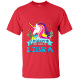 Unicorns are born in Libra Birthday Rainbow Gift Ladies Custom