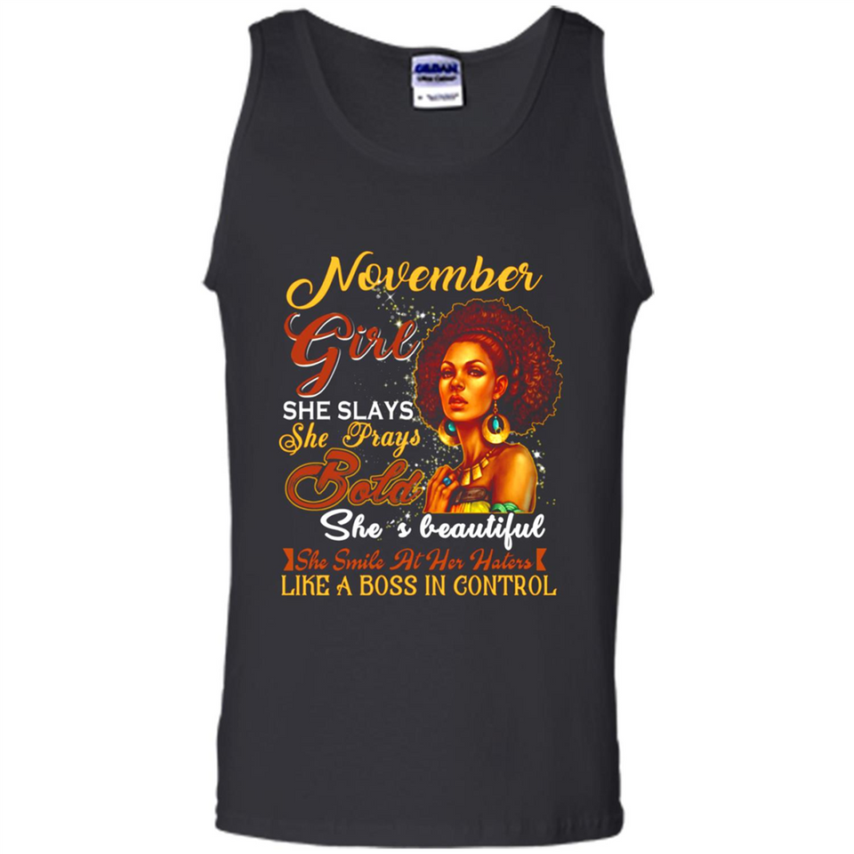 November Girl She Slays She Prays Beautiful Birthday PINGPONG