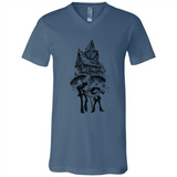 Mariachi Skeleton Shirt Dia De Los Muertos Tequila - Canvas Unisex V-Neck