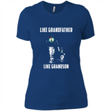 Boston Celtics Like GrandFather Like GrandSon - Ladies' Boyfriend T-Shirt