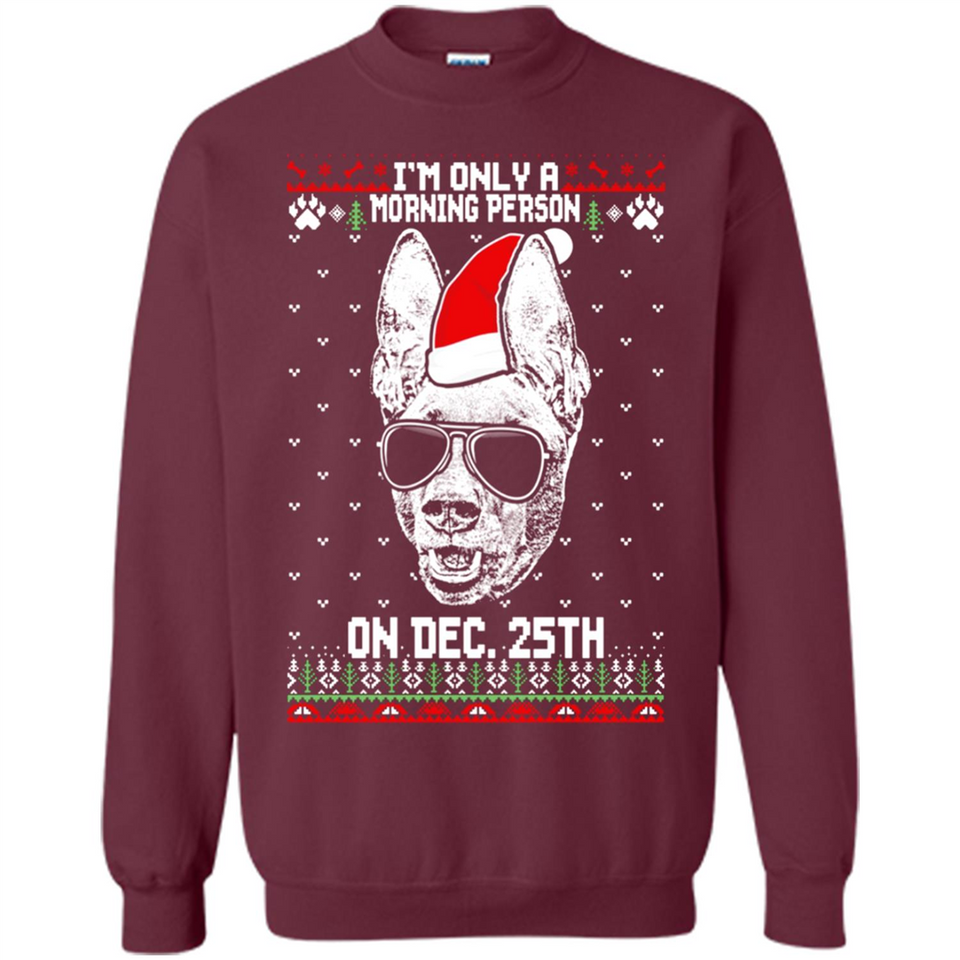 Morning Person Pharaoh Hound Funny Xmas - Sweatshirt