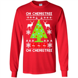Oh Chemistree, Oh Chemistree Christmas Ugly Sweater - Long Sleeve T-Shirt