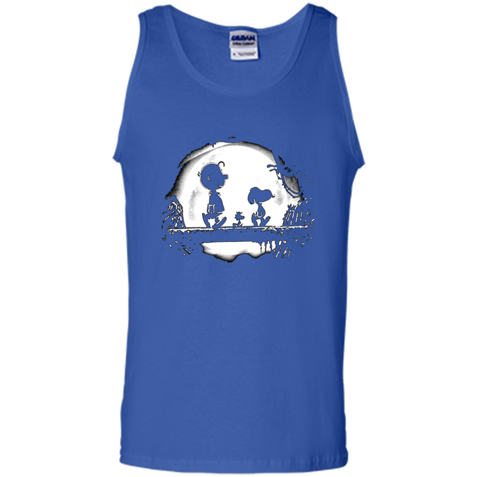 Snoopy The Peanuts Walking To The Moon