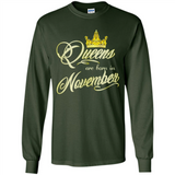 Queens Are Born In November Golden T-Shirt