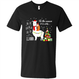 Llama Tis the season to be slothy Christmas sweatshirt PINGPONG - Men's V-Neck