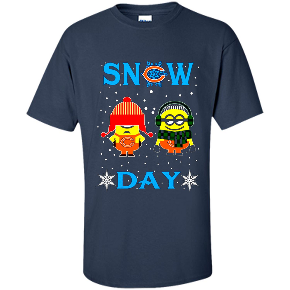 Snow Day Shirt For Chicago Bears Vs Minion Fans pingpong