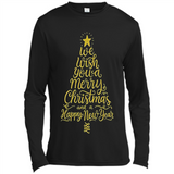 Christmas Tree T-Shirt Funny Mery Christmas Gift Idea - Canvas Long Sleeve T-Shirt