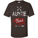 Aunt Shirt Buffalo Plaid Family Camp Bear Tee - Shirt