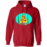 Funny Pizza Ugly Christmas Sweater Xmas Pizza Tree - Hoodie