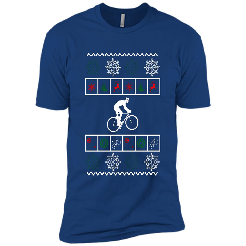 Christmas Ugly Sweater Best Cycling Ugly Christmas Sweater - Premium Short Sleeve T-Shirt